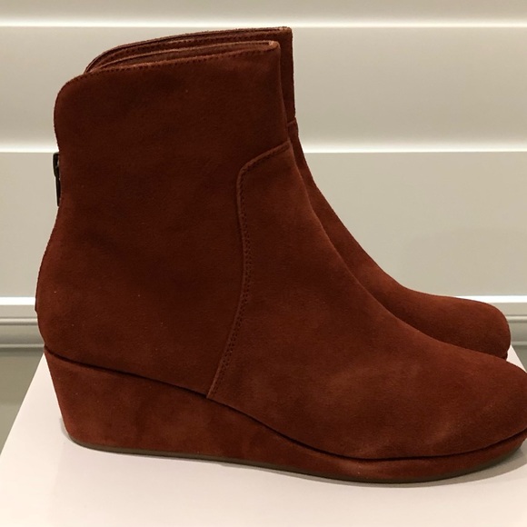 Coldwater Creek Suede Wedge Boots - Picture 1 of 5